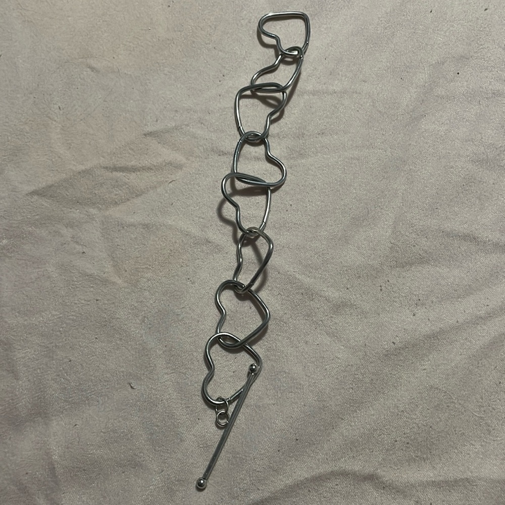 silver heart bracelet